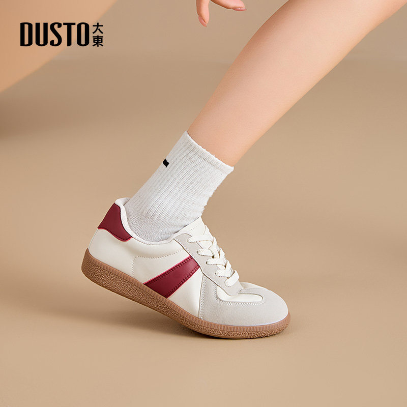 大东德训鞋女鞋2026春季新款平底低跟系带圆头绑带C3085,淘宝优惠券,粉丝福利购,淘宝优惠卷