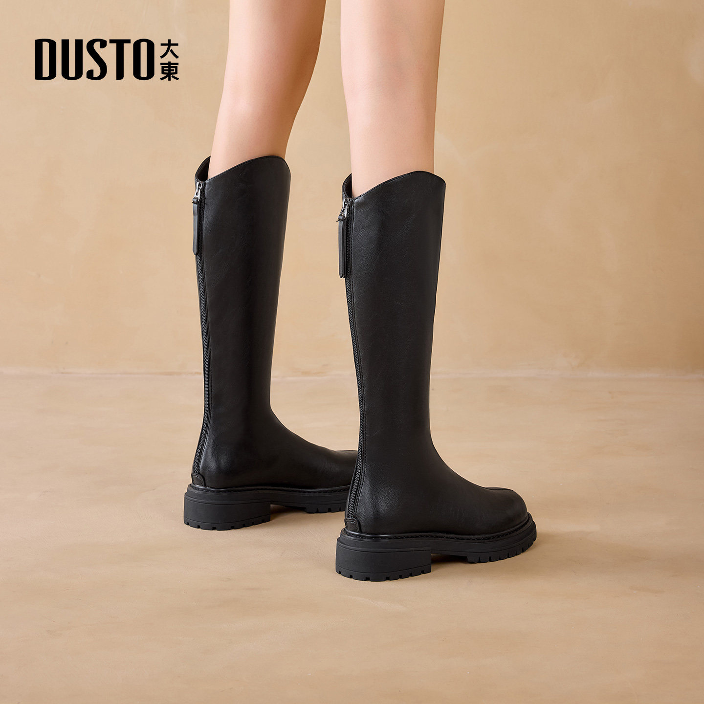 大东dd靴子女长筒靴2025新款秋冬复古女靴高筒皮靴显瘦长靴骑士靴,淘宝优惠券,粉丝福利购,淘宝优惠卷