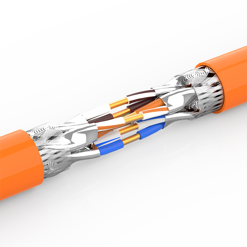 七类网线万兆高速双屏蔽纯铜CAT6A工程装修家用布线定制长度cat7 - 图1