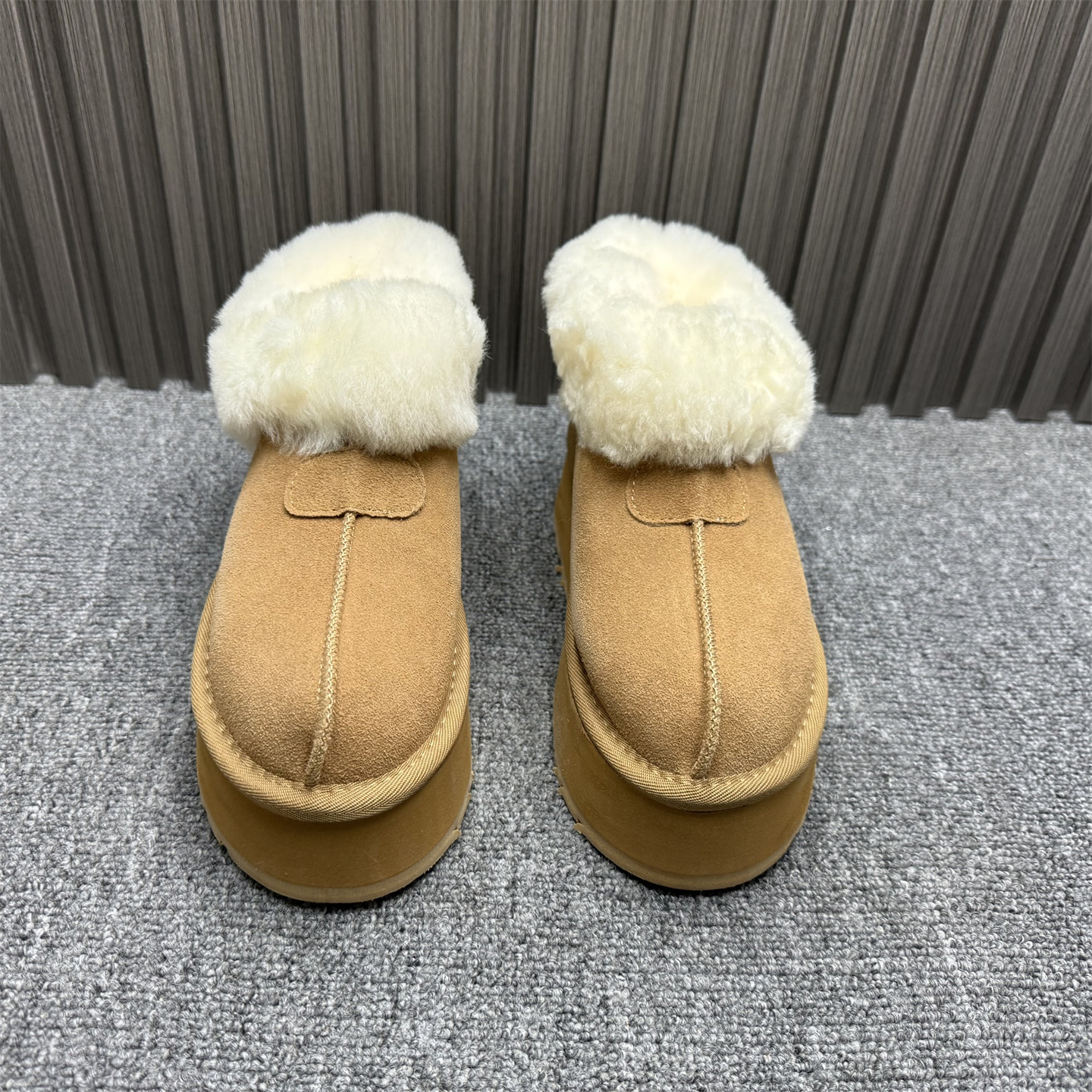 撤柜真皮羊毛口厚底雪地靴女2025年冬季新款加绒加厚百搭休闲棉鞋,淘宝优惠券,粉丝福利购,淘宝优惠卷