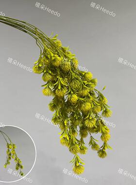 婚庆仿真两叉垂吊松球果婚庆装饰假花