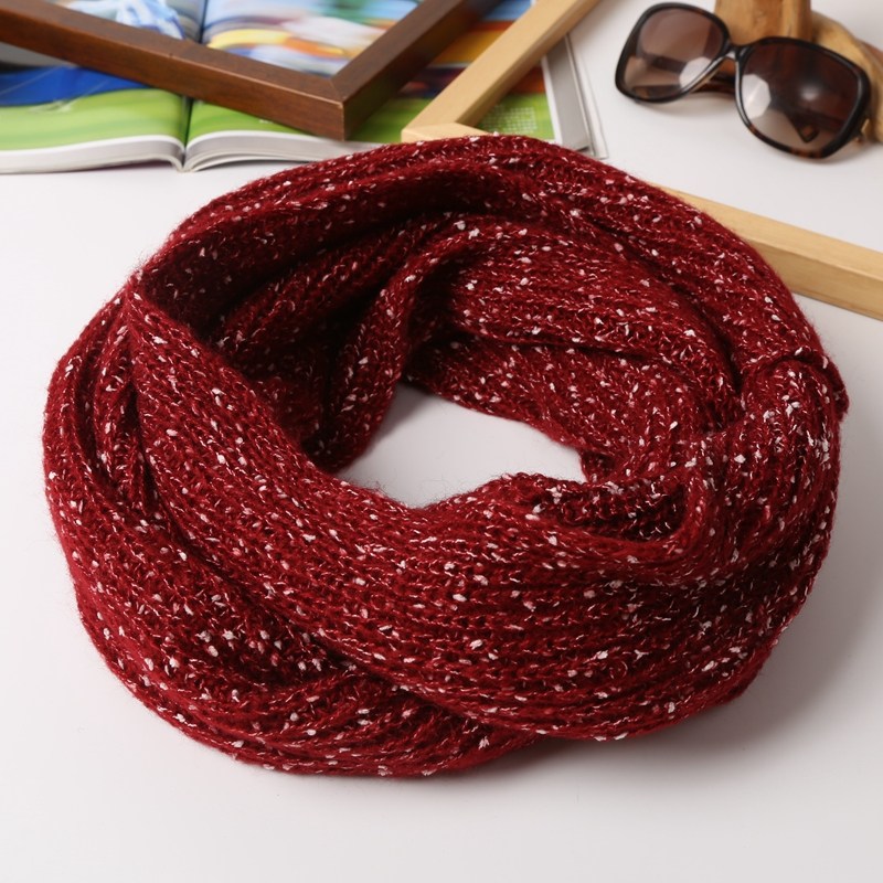 2023秋冬季新款韩版男女情侣款加厚保暖围脖套头百搭针织毛线围巾,淘宝优惠券,粉丝福利购,淘宝优惠卷