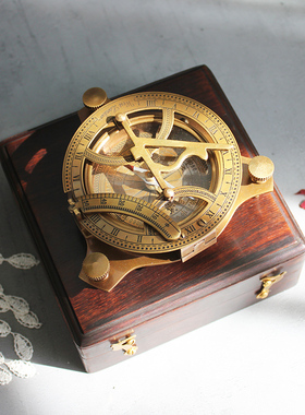 北欧美式正品进口黄铜书房装饰