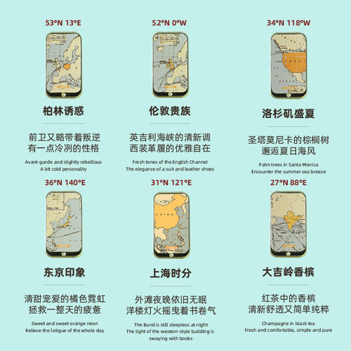鲸语环球旅行藏书香膏固体香水礼盒送女朋友情人节小众生日礼物 - 图2