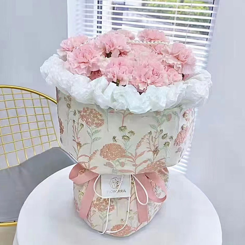 小香风布圆形花束刺绣鲜花包装纸手工花艺材料内衬提花布包装布,淘宝优惠券,粉丝福利购,淘宝优惠卷