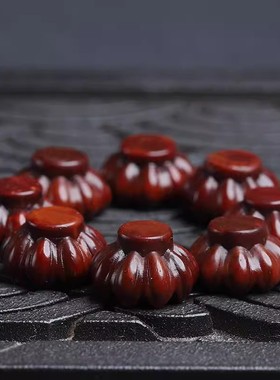 转运佛珠手串泓忆老绿檀金丝檀