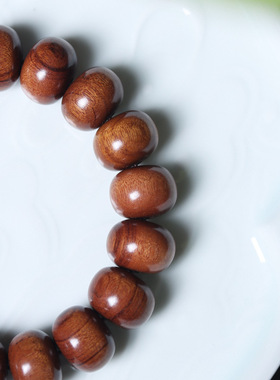 复古风非洲黄花梨檀木算盘珠简约佛珠异型手串男女士盘玩饰品手链