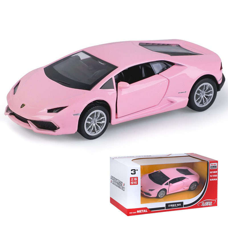1:36兰博基尼蝙蝠盖拉多飓风合金汽车跑车模型回力开门玩具车 - 图0