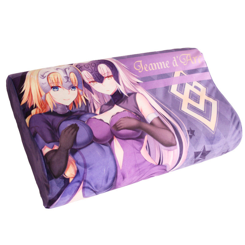 馒头社fa二次元te动漫周边贞德黑贞抱枕慢回弹颈椎单人记忆枕枕头