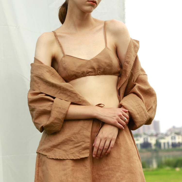 陈小满无钢圈文胸超薄全亚麻透气吸汗夏季全罩杯法式内衣bralette,淘宝优惠券,粉丝福利购,淘宝优惠卷