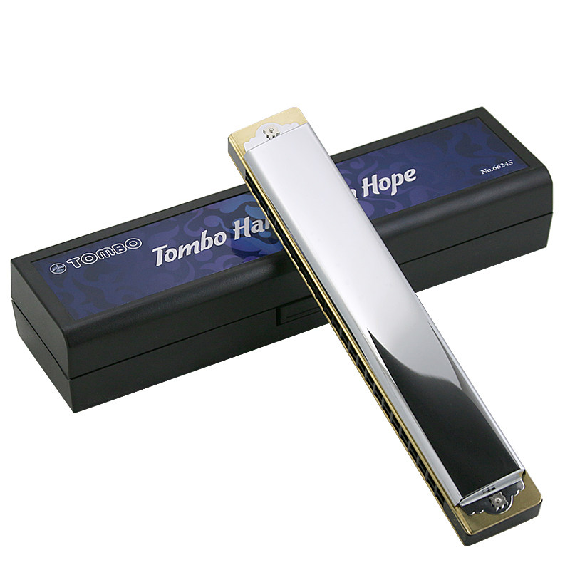 【通宝tombo专卖店】24孔高级口琴 tombo通宝休止符口琴