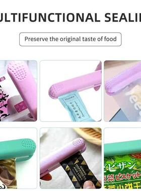 Mini Plastic Bag Sealer Machine Storage Bag Clip Vacuum Seal