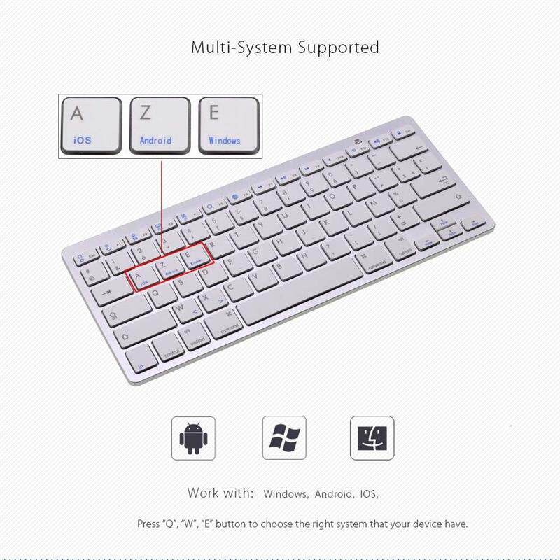 french azerty mini bluetooth keyboard for apple ip