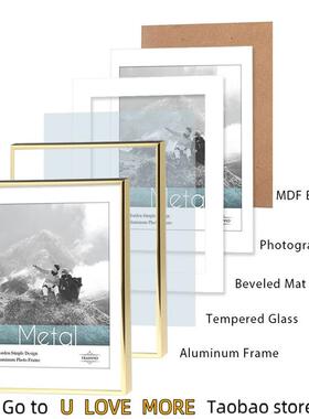 White Metal Photo Pictures Frame 30x40 40x50cm Wall Art Post