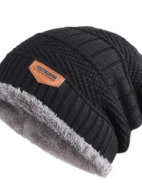 Men Warm Beanie Hat Winter Knitting Wool Hats for Uni Cap