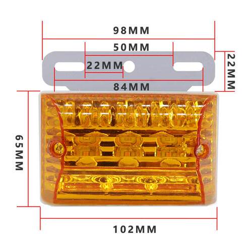 led汽车大货车边灯24v5D超亮照地防水侧灯半挂车多功能示宽腰灯 - 图3