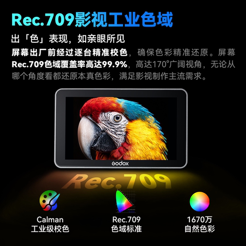 神牛GM6s Pro相机监视器GM55摄影机监视屏5.5寸 7S微单单反高清HDMI导演4K 7寸显示器外接无线图传外录机摄影 - 图2