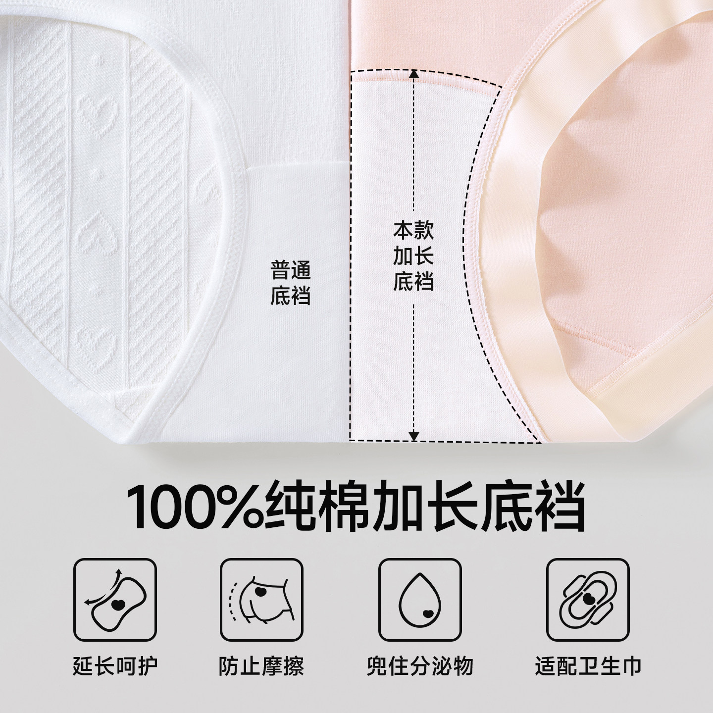 Modal maternity high waist belly support underwear