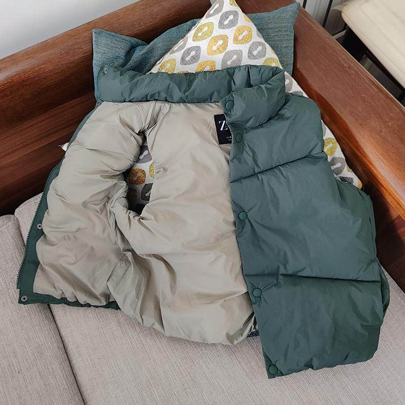 儿童马甲立领2024冬季新品棉服背心外穿男童中大童韩版马夹帅气潮,淘宝优惠券,粉丝福利购,淘宝优惠卷