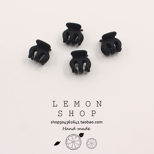 周扬青同款小号抓夹黑色迷你发夹女夏刘海夹鲨鱼夹发卡子夹子发饰 - 图2