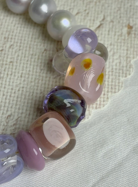 原创设计天然淡水珍珠手链女小众设计闺蜜水晶手串轻奢气质百搭