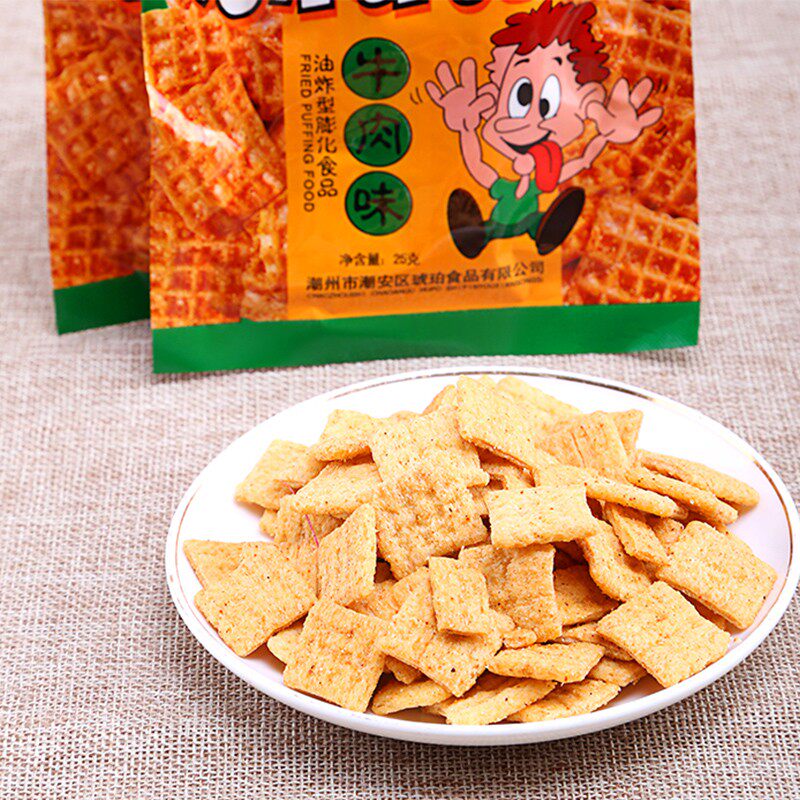 琥珀小米追剧2021网红膨化食品锅巴 诱见食品膨化食品