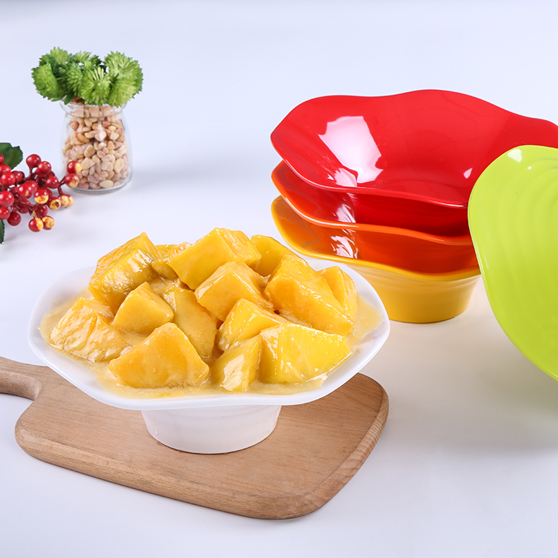 绵绵冰碗商用创意套装刨冰碗密胺餐具塑料彩色芋圆满记甜品糖水碗