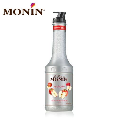莫林MONIN红富士苹果风味果酱瓶装1000ml调鸡尾酒冰沙果汁饮料 - 图3
