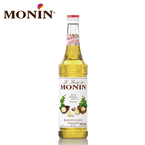 莫林MONIN夏威夷果风味糖浆玻璃瓶装700ml咖啡鸡尾酒果汁饮料 - 图3