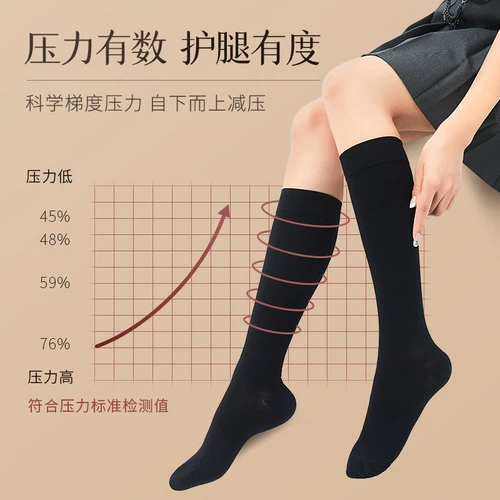 Медицинские антиоперационные вены упругие носки, тип медицинского лечения самца второго уровня послеоперационного давления для защиты теленка нижних конечностей