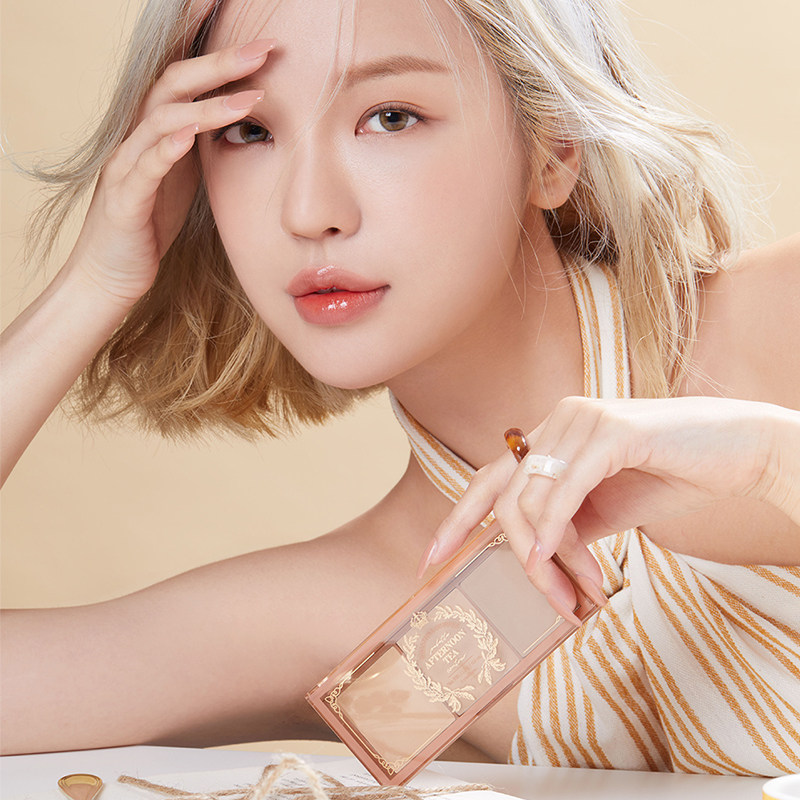 immeme下午茶发际线粉三色修容盘 immeme阴影