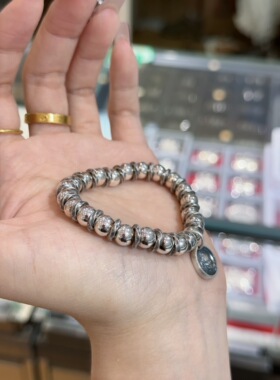 纯银黄财神盘缠手链古法手串女古风男女手环礼物