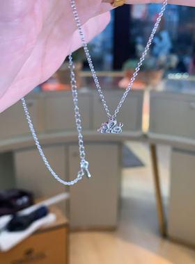 小蜜蜂s925纯银项链镶钻韩版时尚蜜蜂吊坠锁骨链可爱银饰品礼物