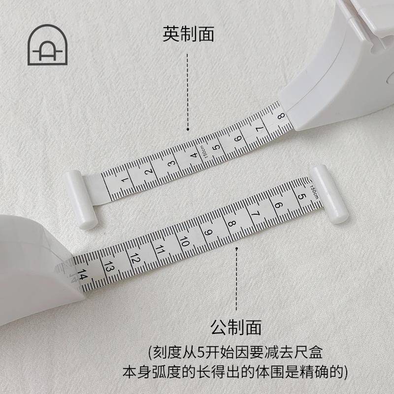 栋哈围度腰围三围皮尺寸测量体健身衣尺子臂围腿围腹围头围胸 - 图1