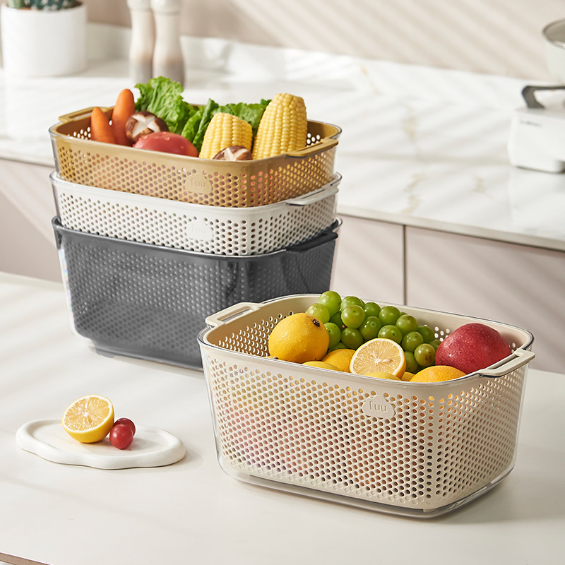 厨房洗菜盆家用沥水篮大容量2026新款多功能滤水菜篓客厅水果篮子,淘宝优惠券,粉丝福利购,淘宝优惠卷
