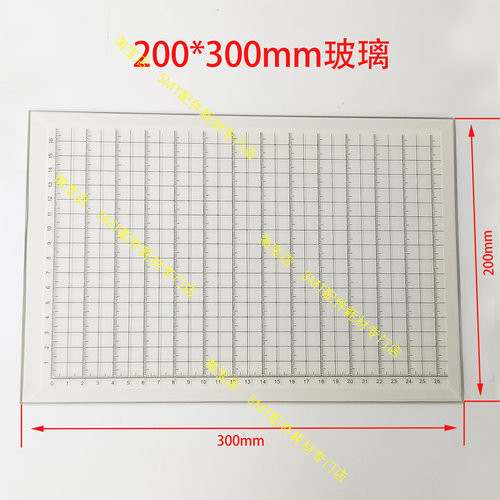 波峰焊耐高温带刻度测试玻璃板 锡炉锡面水平宽度平行检测 预热区 - 图3