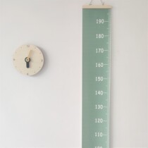 INS Nordic Wind Morandi Color Department Childrens room oil painting cloth Height hanging ruler Kindergarten Measuring height