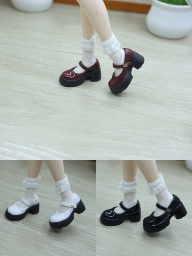 小布blythe 6分娃鞋松糕萝莉鞋 azone娃娃 ob22 ob24素体 bjd鞋子 - 图1