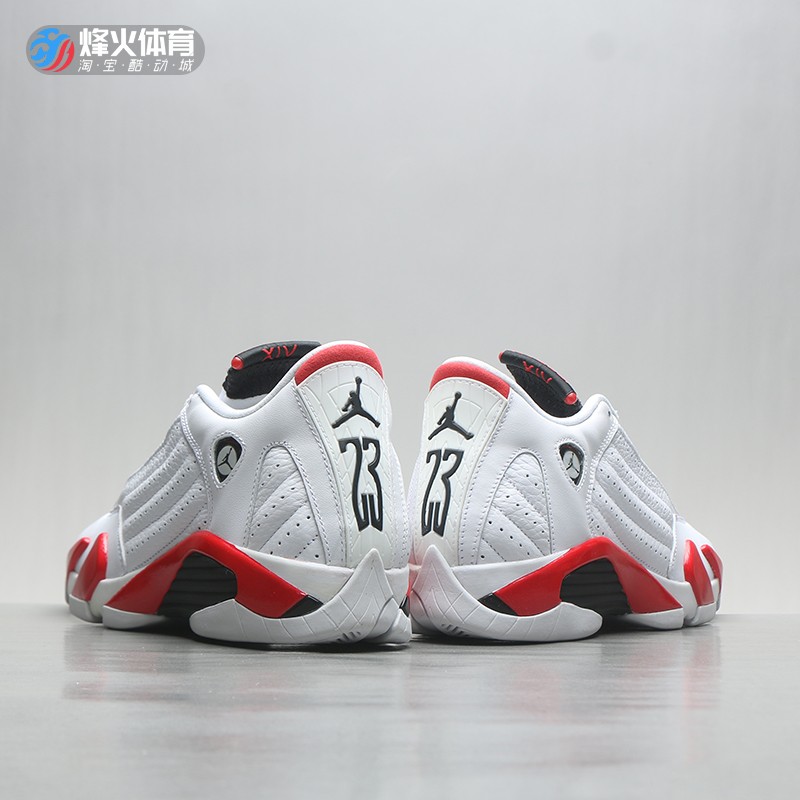 烽火 AIR JORDAN 14 Candy Cane AJ14  白红 487471 487524-100 - 图2