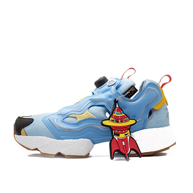 烽火 锐步 Reebok pump Fury Boost x BBC 充气联名跑鞋 GZ5362 - 图3