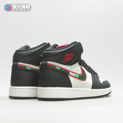 烽火Air Jordan 1 AJ1天生巨星体育画报篮球鞋575441 555088-015-图1