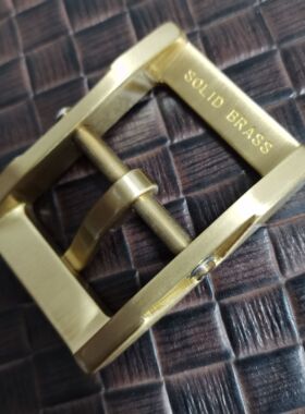 3.5内径皮带扣男士黄铜日字针扣皮带头可拆卸复古腰带扣皮带配件