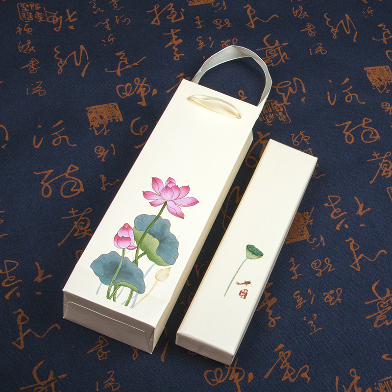创意简约中国风古典禅意手串佛珠戒指项链盒手镯盒礼品盒饰品盒 - 图0