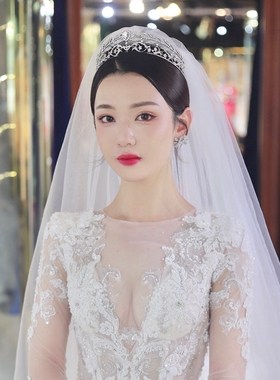 欧美精致仙美水钻皇冠王冠头饰闪