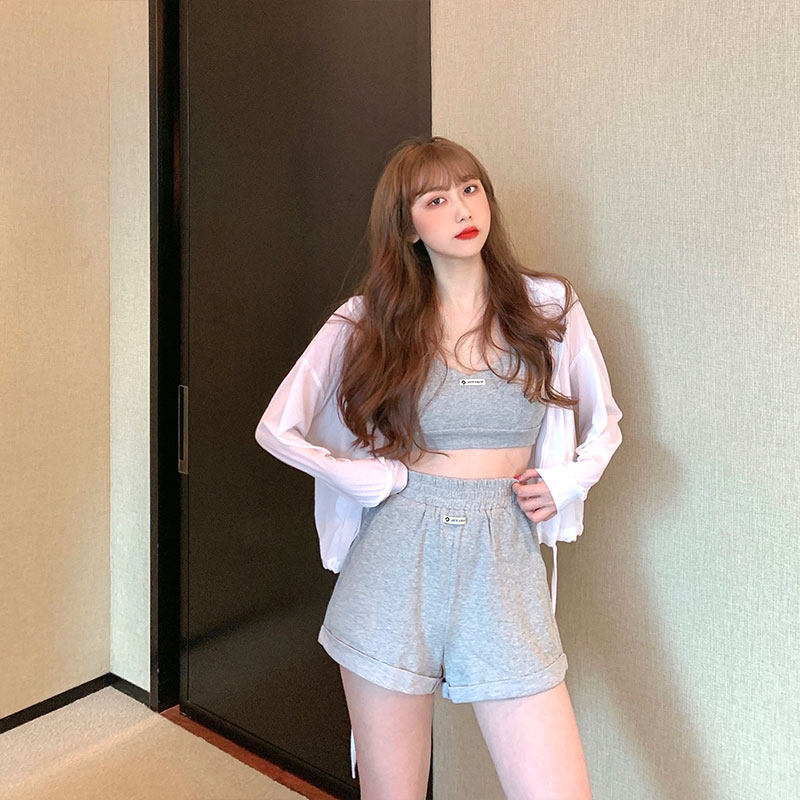 2020夏新网红休闲套装长袖连帽薄款 beihong时尚套装