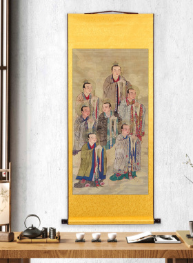 北斗七星画像卷轴挂画道场法事水陆画南斗星君神像中式装饰装裱画
