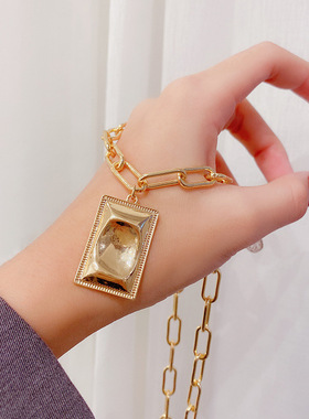 欧美时尚风毛衣链长款ins潮流小众设计高级感创意女网红气质韩版