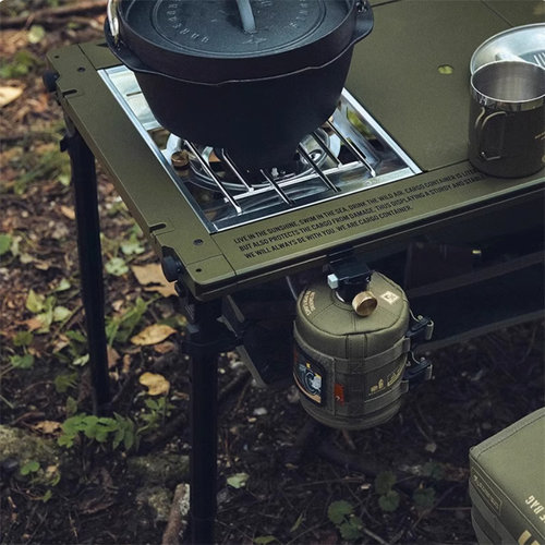 韩国CARGO CONTAINER户外铝合金露营桌折叠拓展战术IGT桌拆卸升降 - 图0