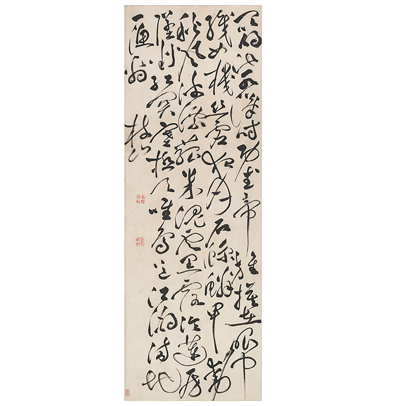 祝允明草书杜甫秋兴八首诗 古代书法复制品微喷仿古装饰字画临摹