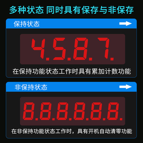JDM9-4/6电子式计数继电器数显计数器220V预置累数器停电记忆380V - 图1